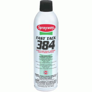 SPRAYWAY FAST TACK 384 SUPER FLASH PALLET ADHESIVE